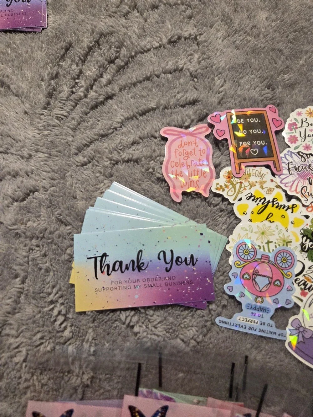 Thank You Resellers Bundle, Cards, Bags & Inspirational Stickers, New #1